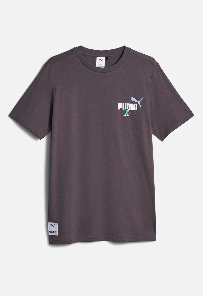PUMA - Puma X The Smurfs graphic tee - charc grey
