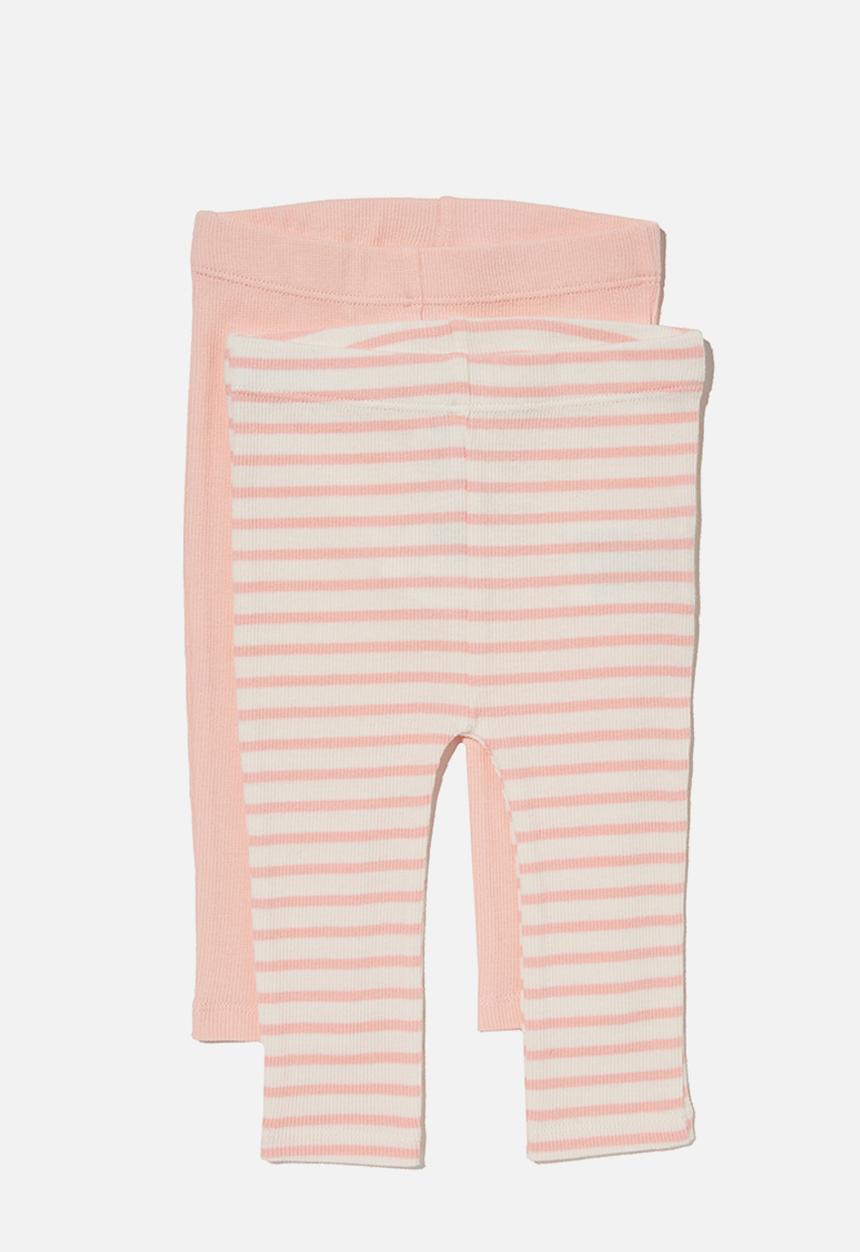 Cotton On - 2 pack essentials skinny legging - pinky organic