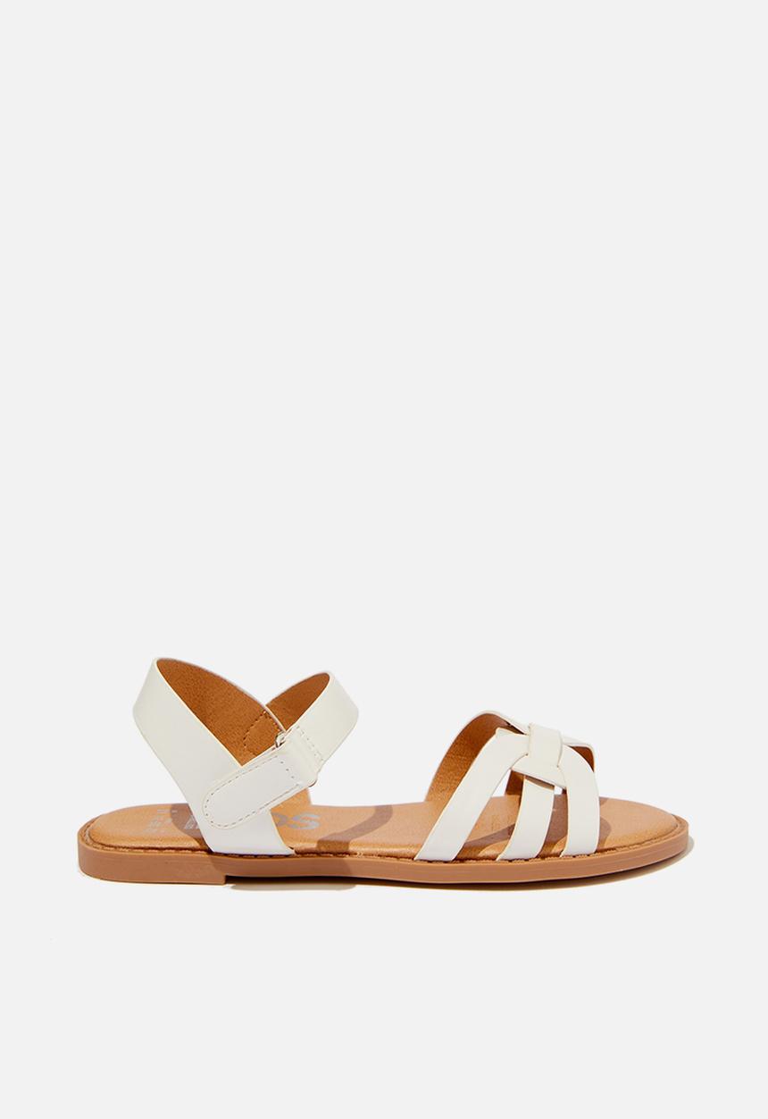 Cotton On - Georgie cross over sandal - white