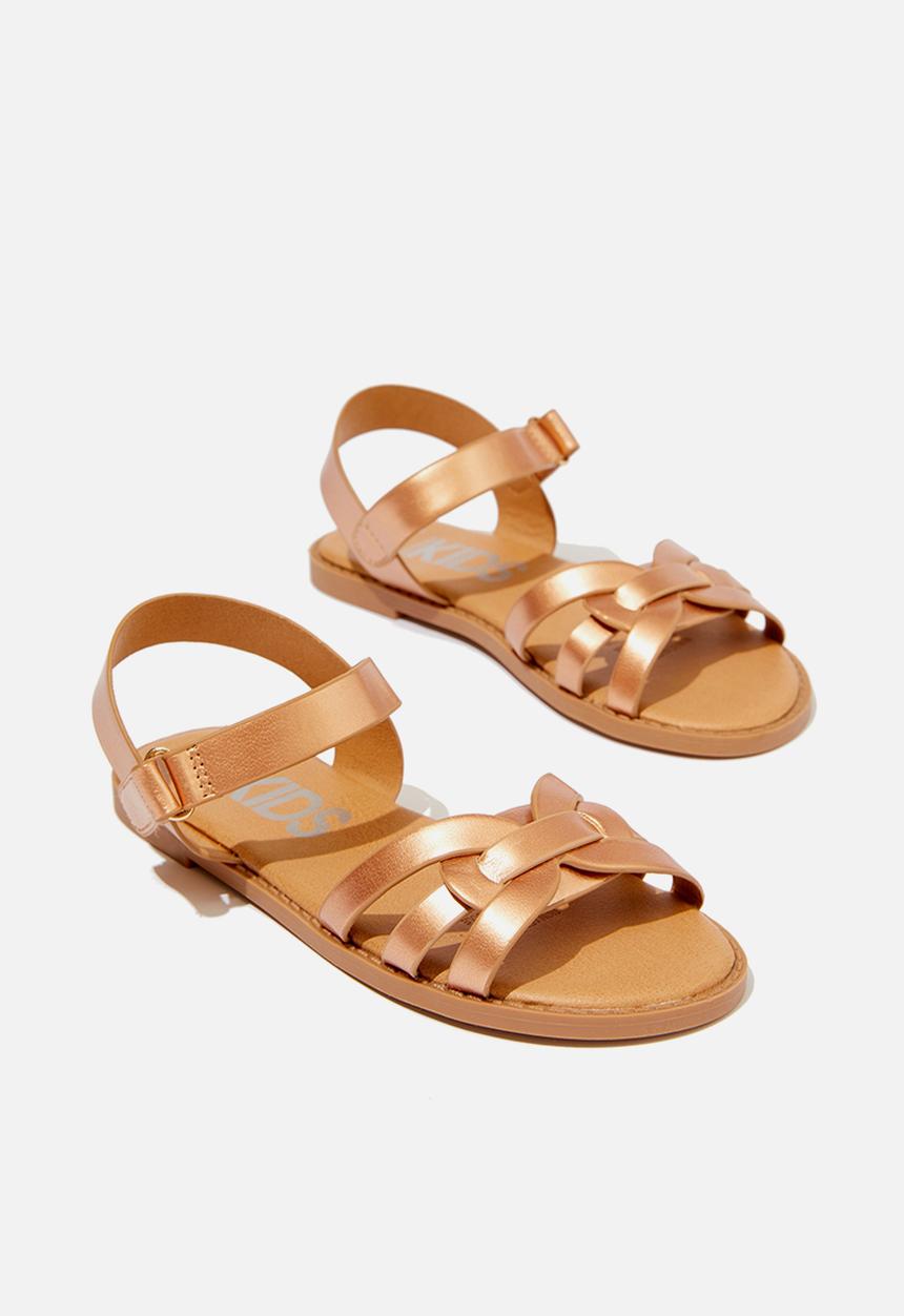 Cotton On - Georgie cross over sandal - rose gold