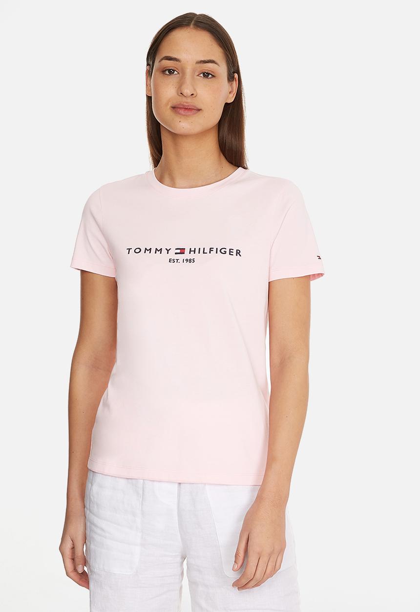 Tommy Hilfiger - Regular Hilfiger crew neck tee short sleeve - pastel pink
