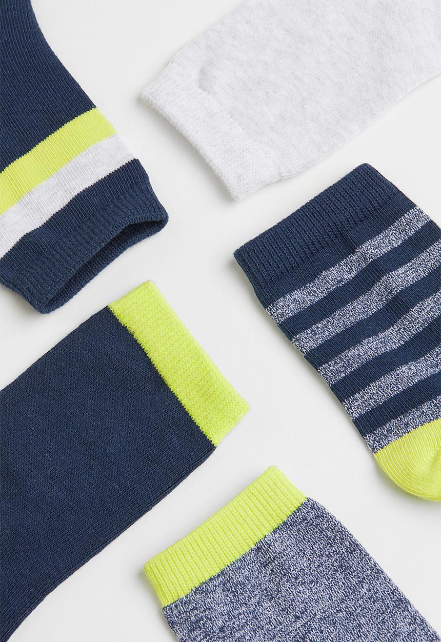 H&M - 7-pack socks - blue,multi