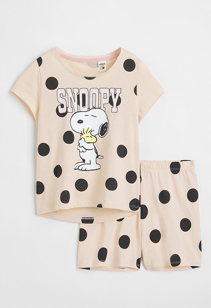 H&M - Jersey pyjamas - cream multi