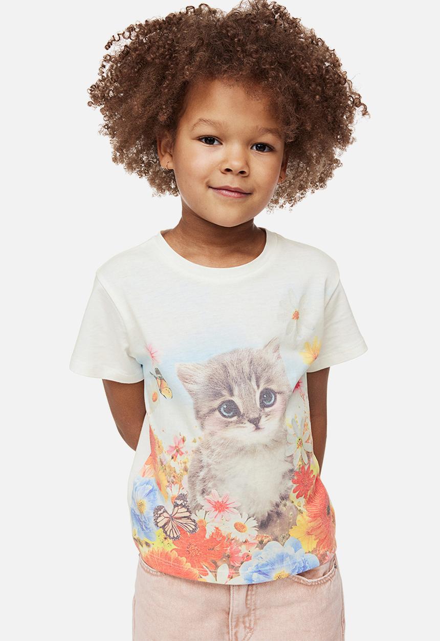H&M - Top - white / kitten 