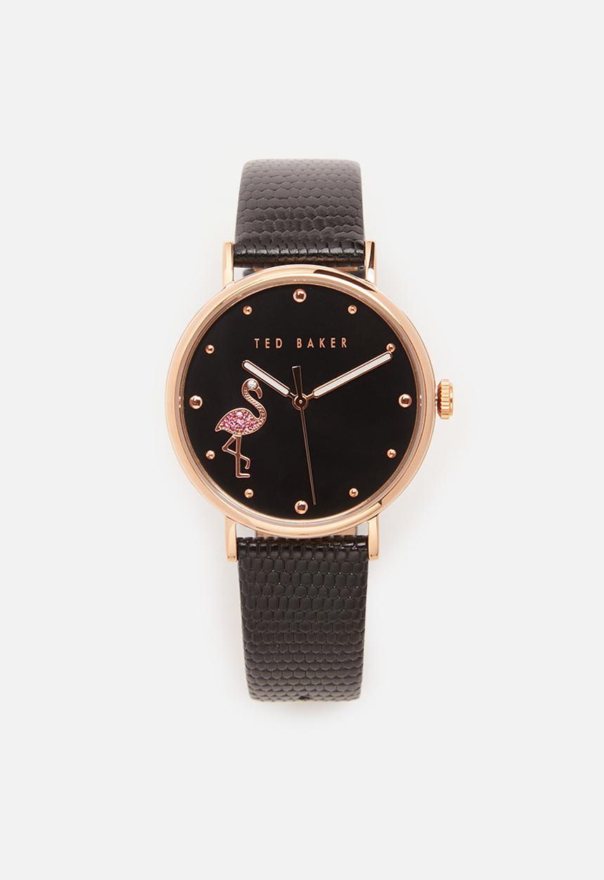 Ted Baker - Flamingo dail and bracelet set - black/rose gold