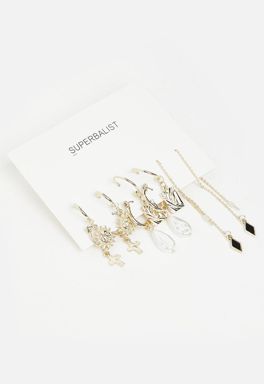 Superbalist - Margo earring pack - gold