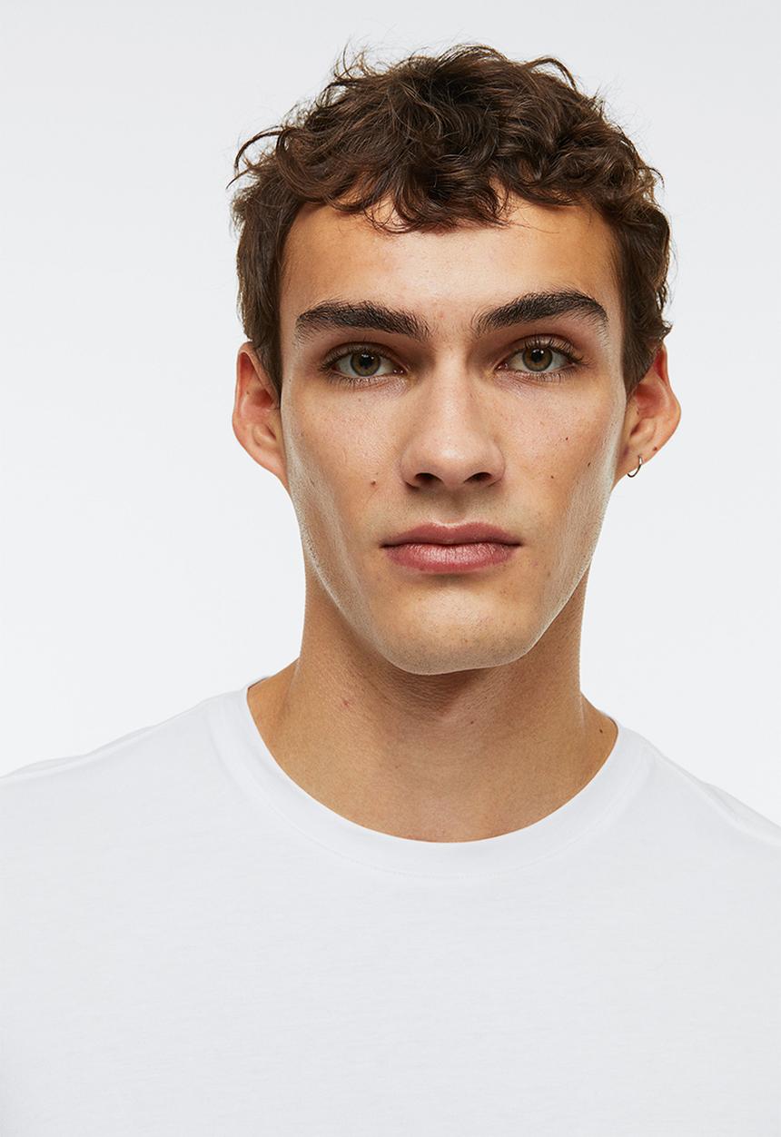 H&M - Regular fit pima cotton T-shirt - white