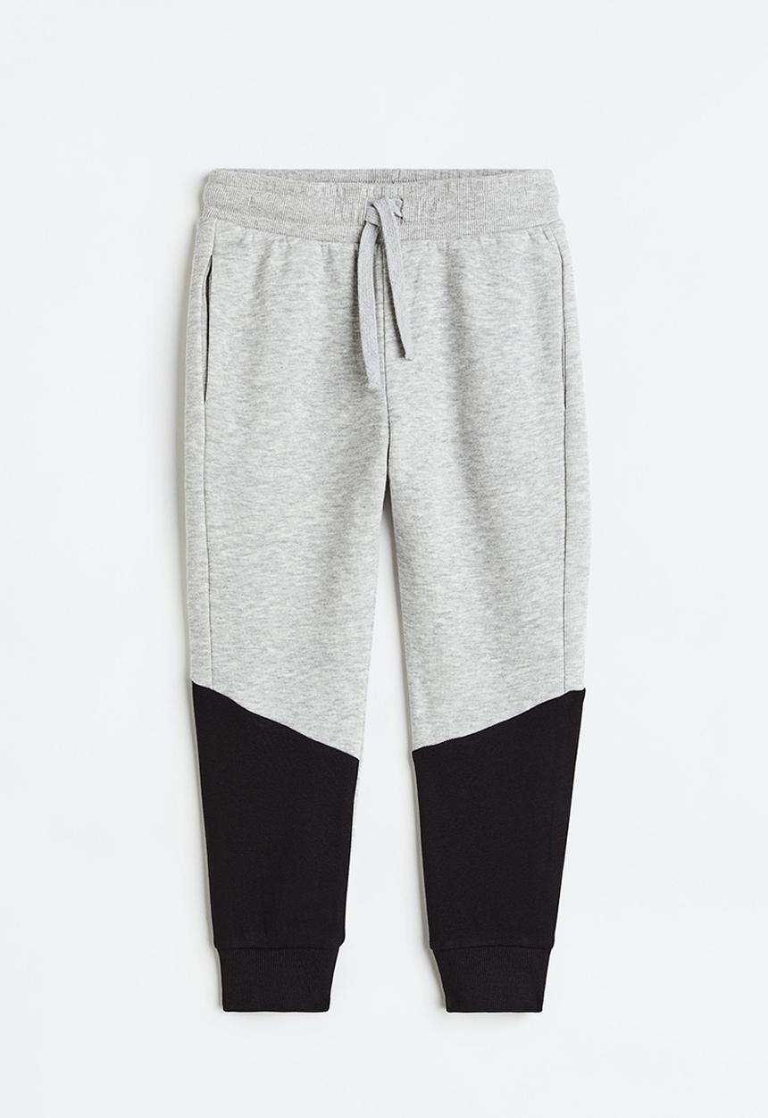 H&M - Joggers - grey marl & black 