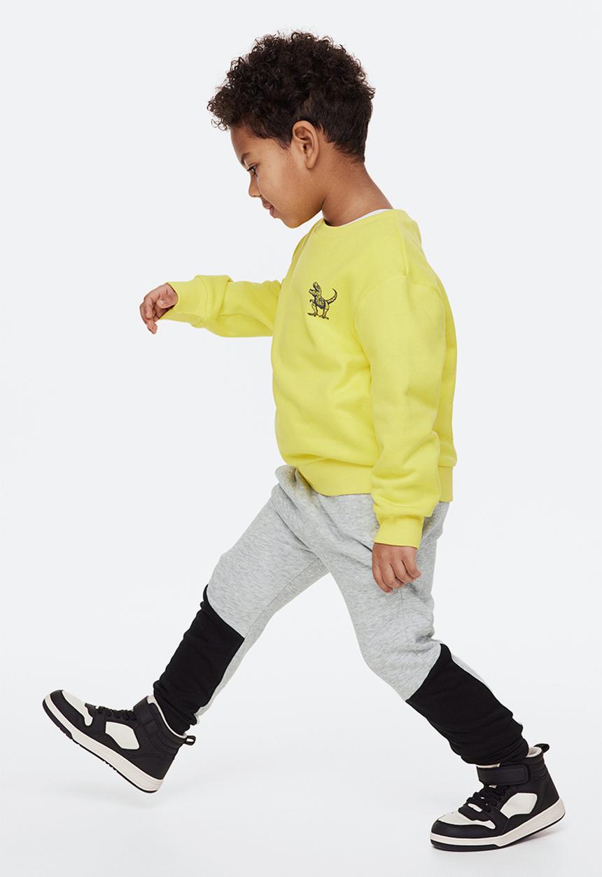 H&M - Joggers - grey marl & black 