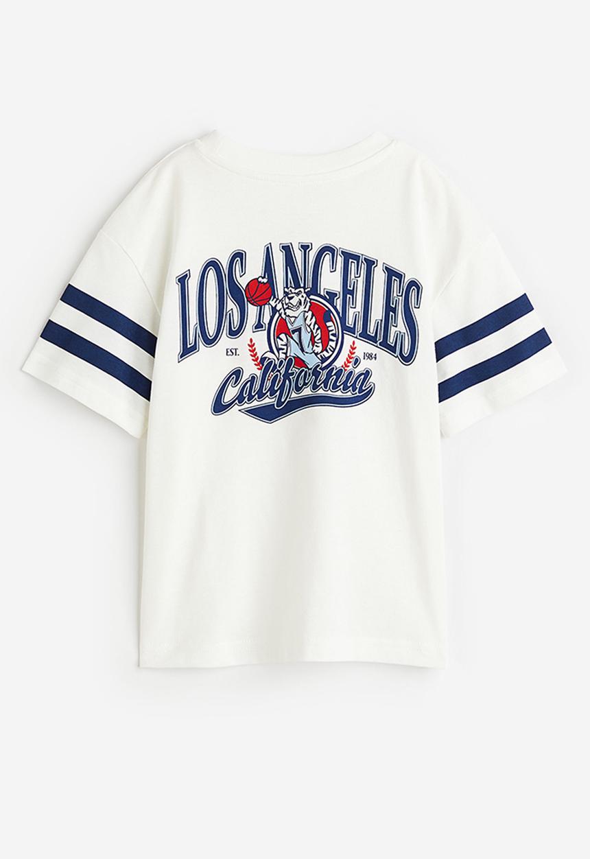 H&M - Jersey t-shirt - white / los angeles