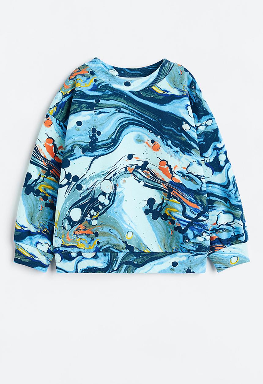 H&M - Oversized sweatshirt - blue multi
