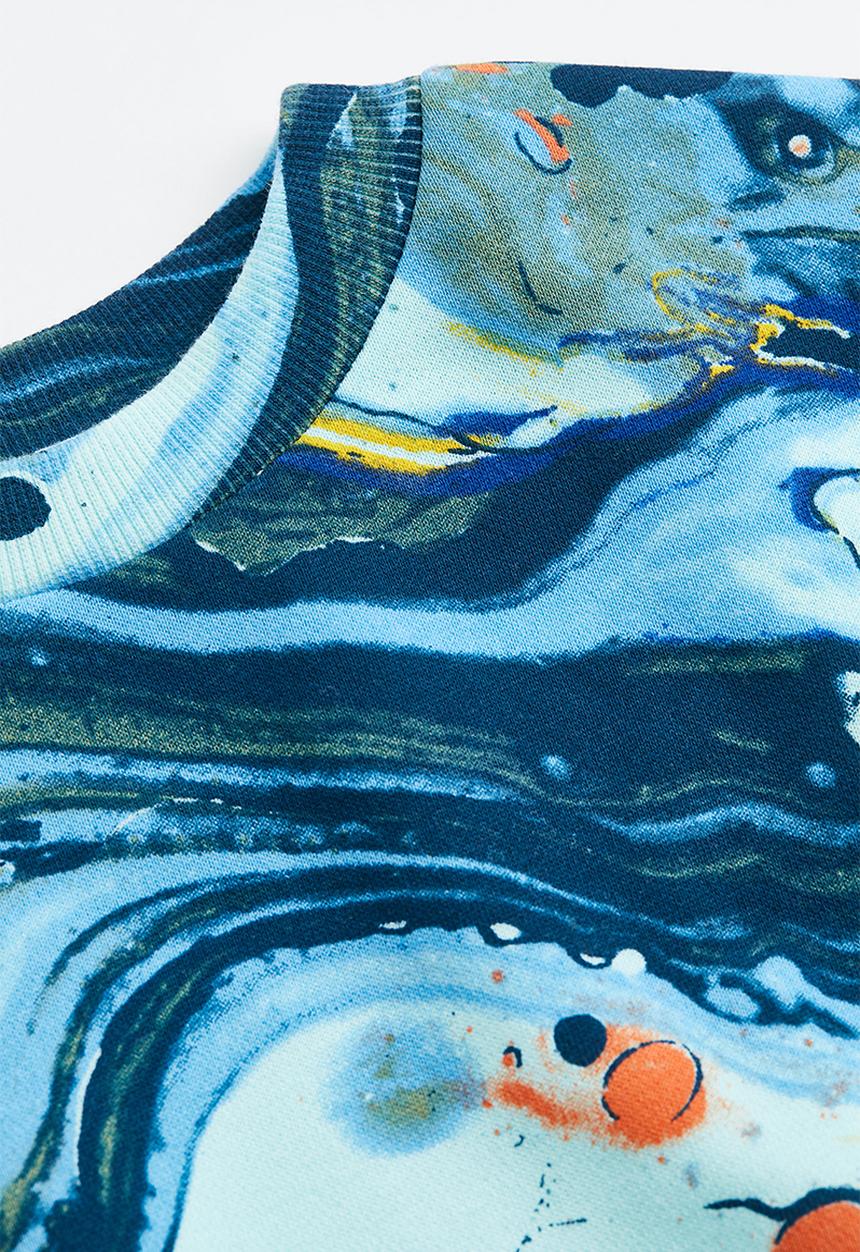 H&M - Oversized sweatshirt - blue multi