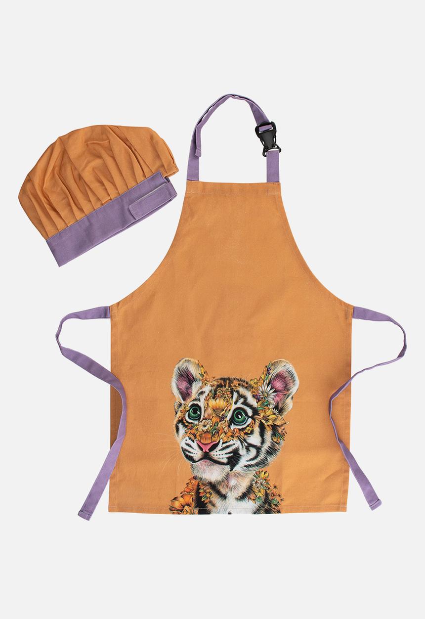 Maxwell & Williams - Wild Planet Apron and Hat Set - Tiger