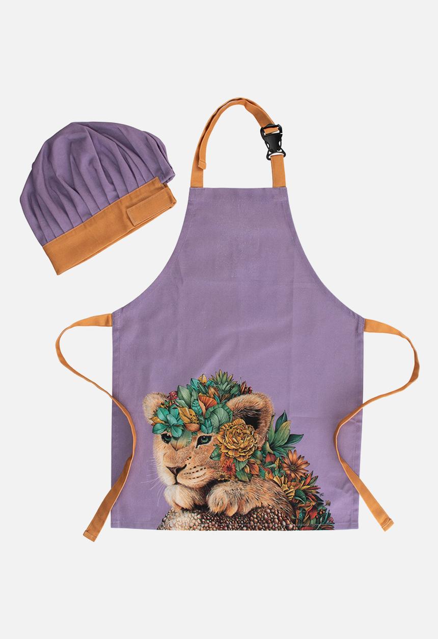 Maxwell & Williams - Wild Planet Apron and Hat Set - Lion