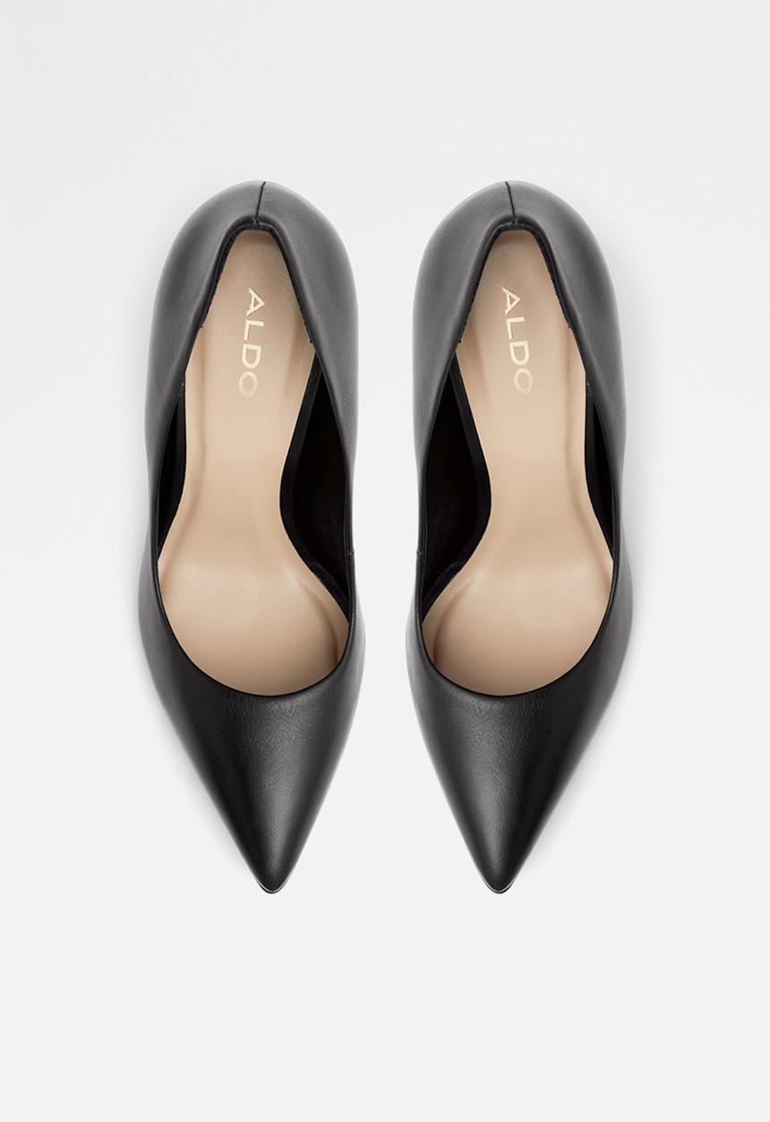 ALDO - Kennedi leather heel - black