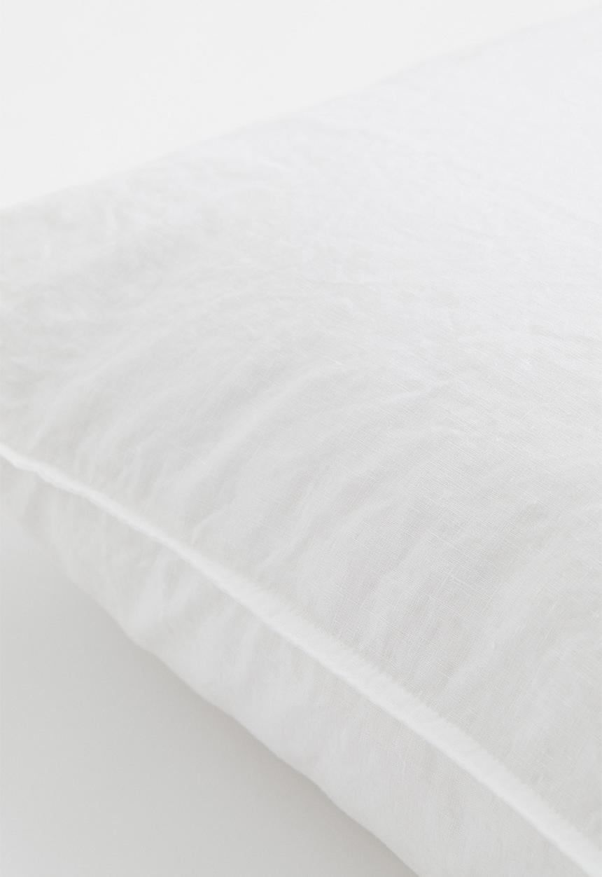 H&M - Washed linen pillowcase - white