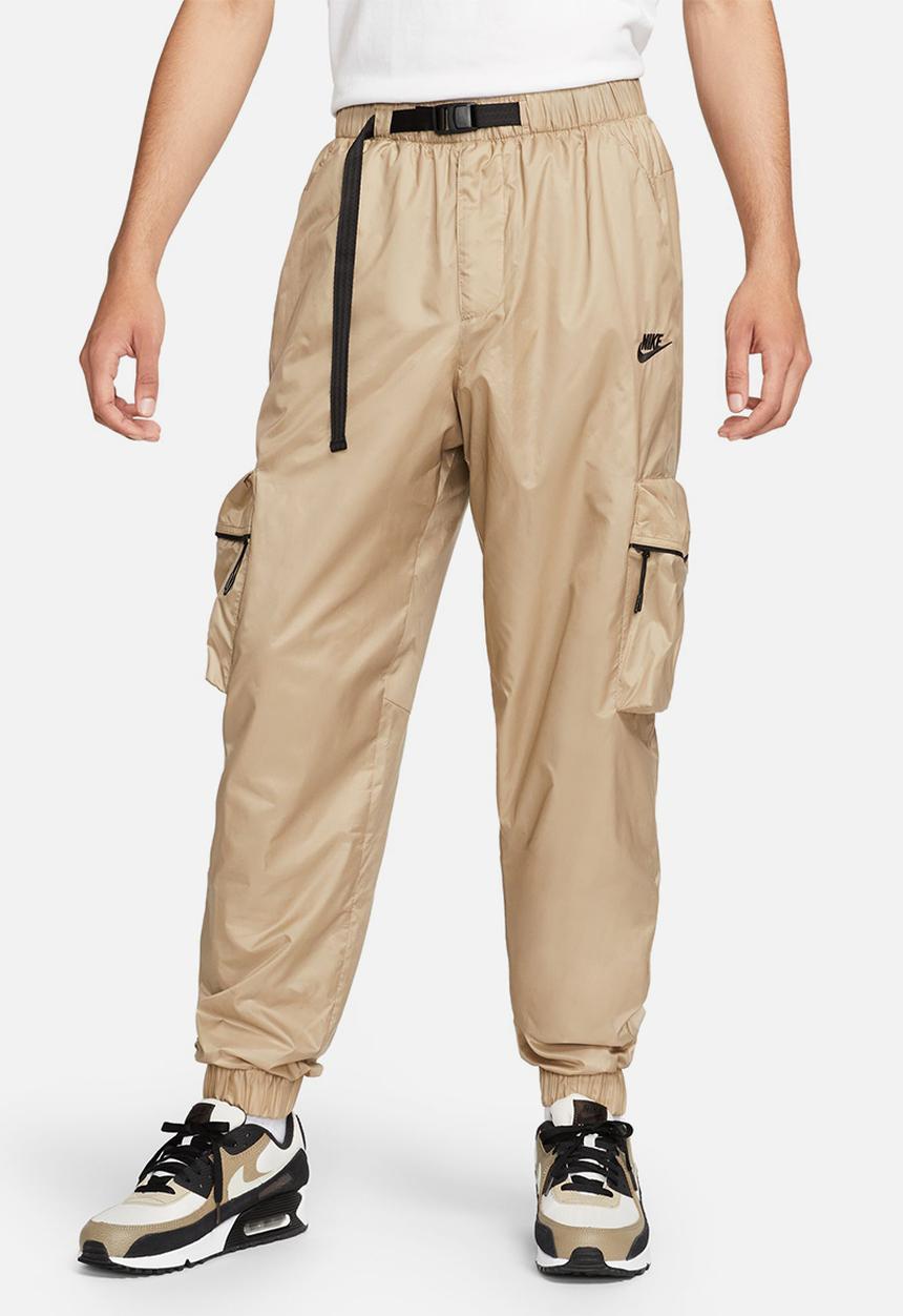 Nike - Nike Tech lined woven pants- khaki & black
