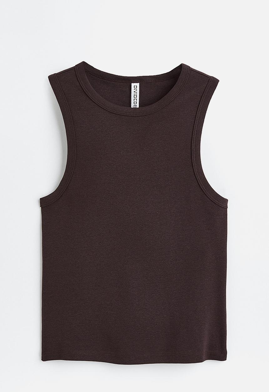 H&M - Vest top - dark brown 