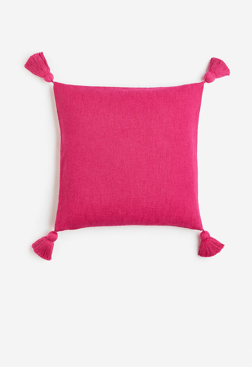 H&M - Tasselled cushion cover - pink