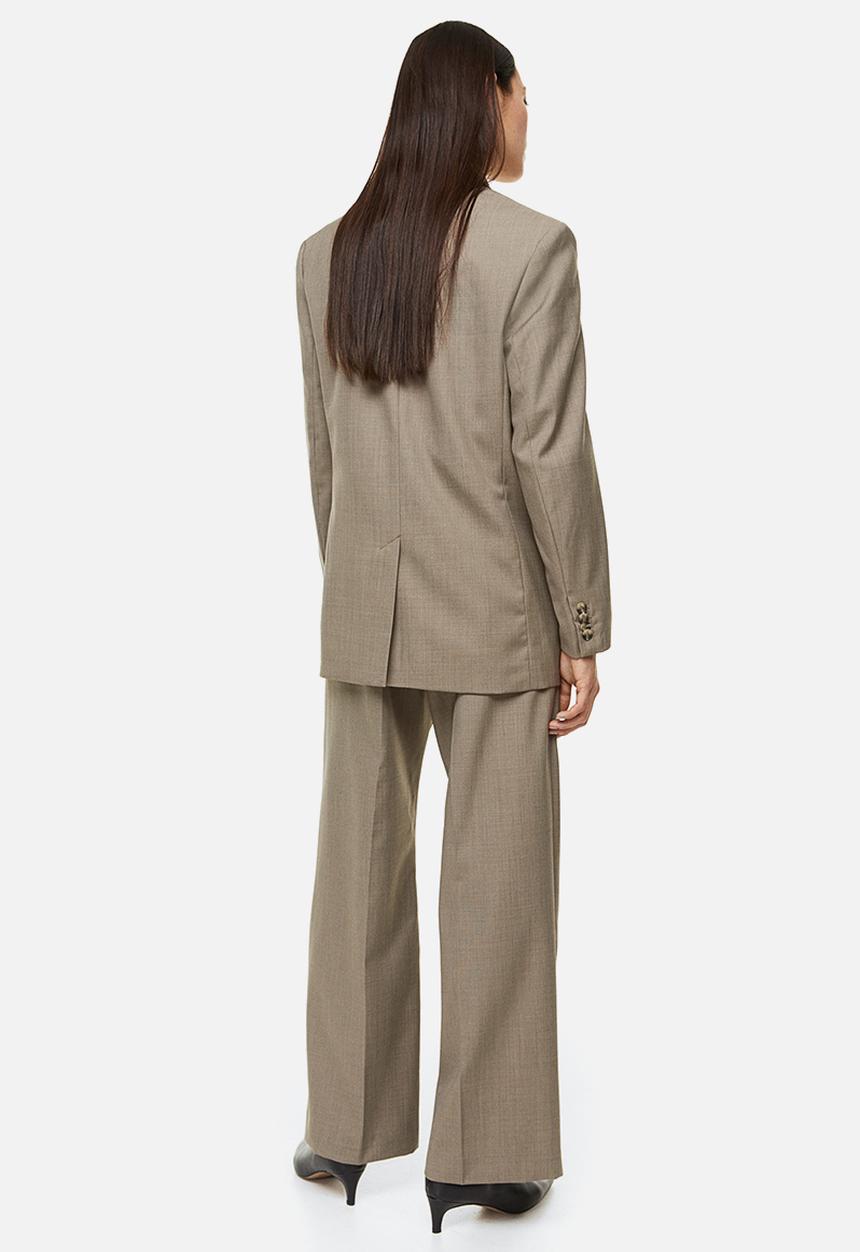 H&M - Oversized single-breasted blazer - beige