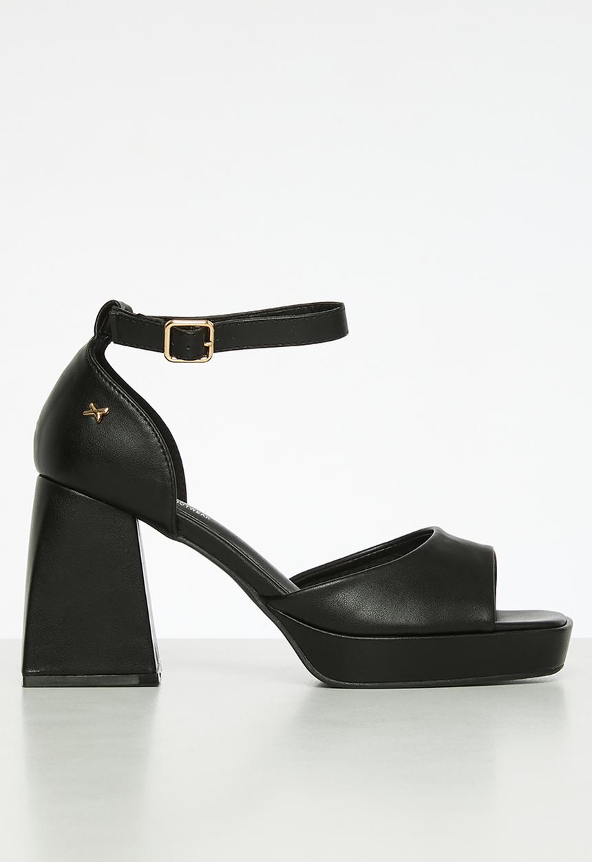 Rock & Co - Naked 2 block heel - black