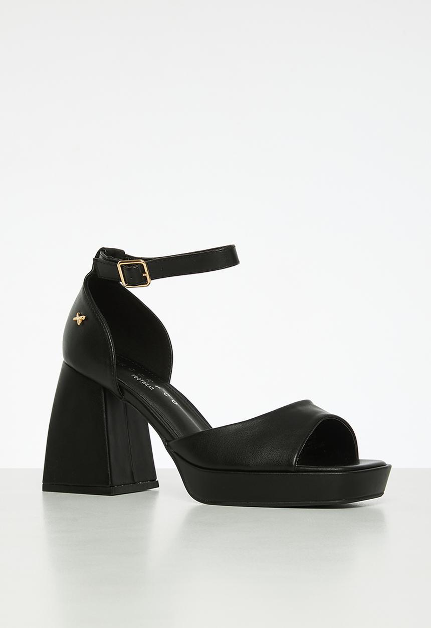 Rock & Co - Naked 2 block heel - black
