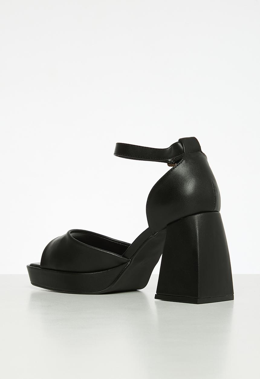 Rock & Co - Naked 2 block heel - black