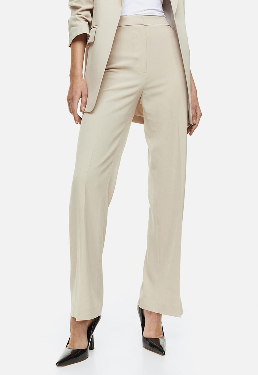 H&M - Wide trousers - light beige