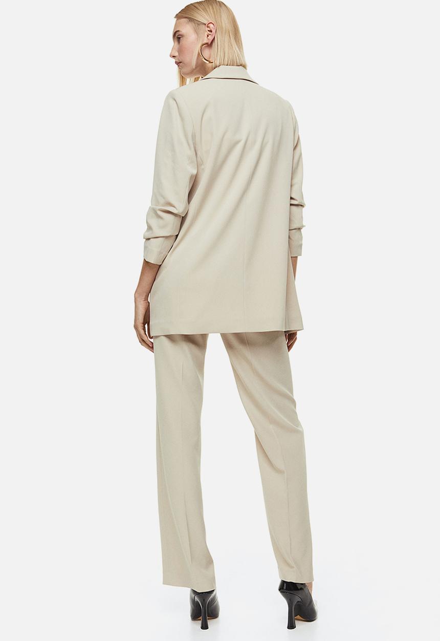 H&M - Wide trousers - light beige
