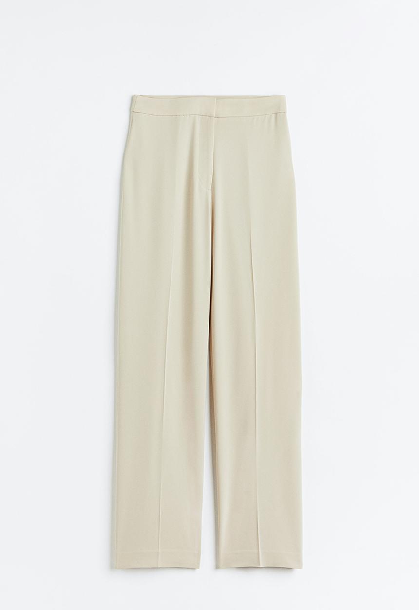 H&M - Wide trousers - light beige