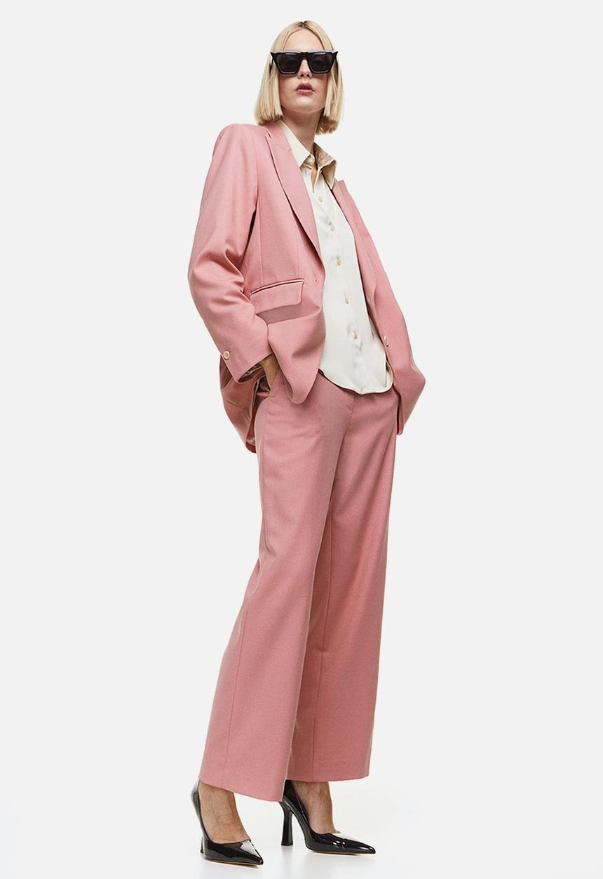 H&M - Tailored trousers - old rose