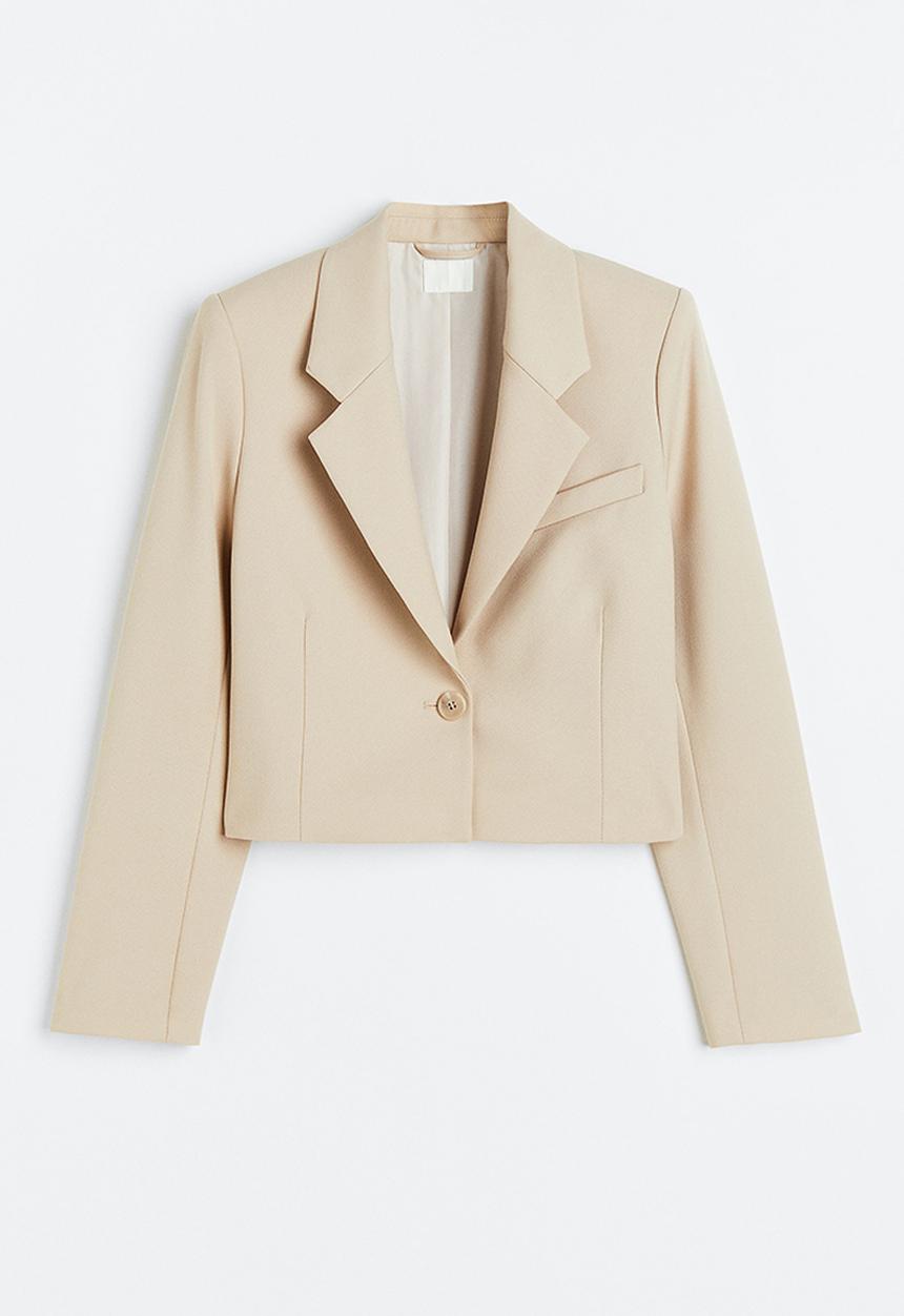 H&M - Cropped blazer - beige