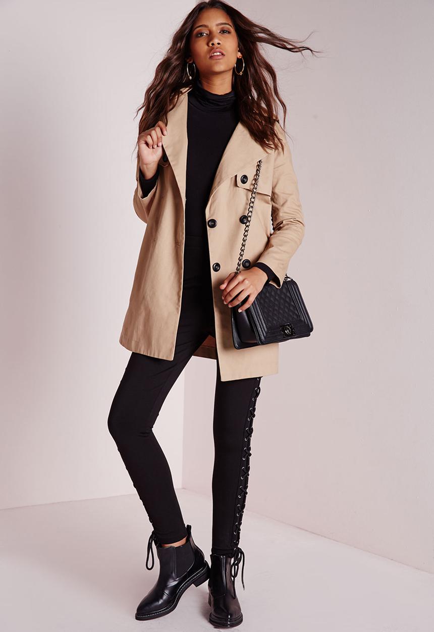 Missguided - Double Breasted Trench Coat
