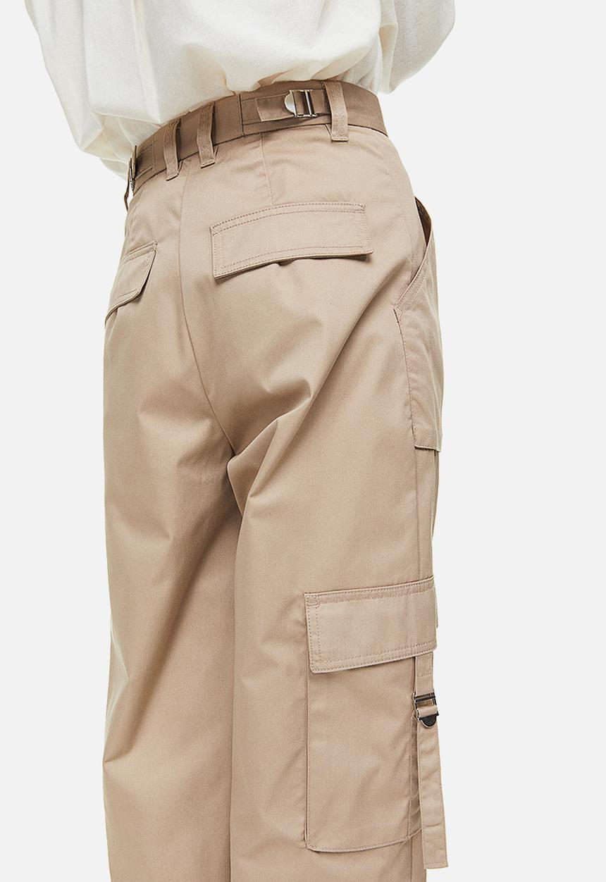 H&M - Wide cargo trousers - beige