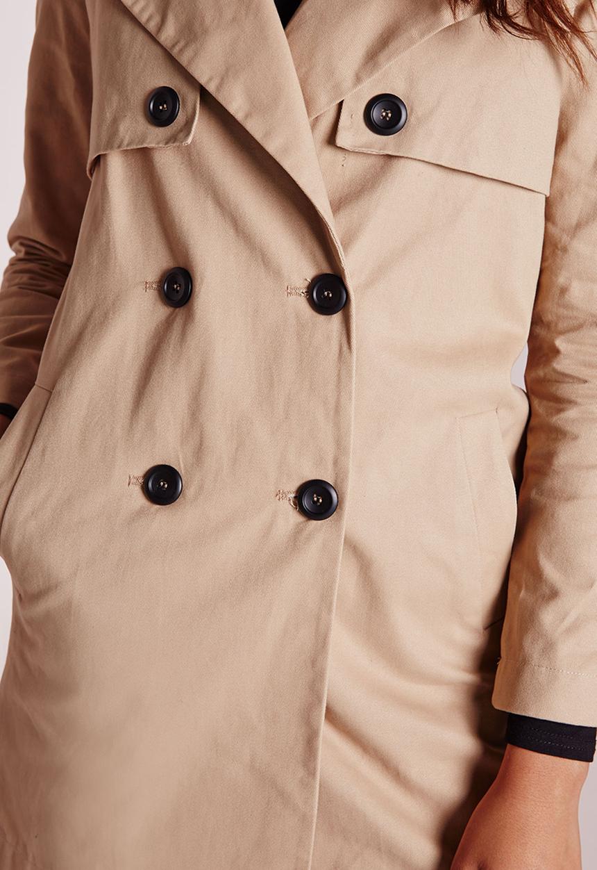Missguided - Double Breasted Trench Coat