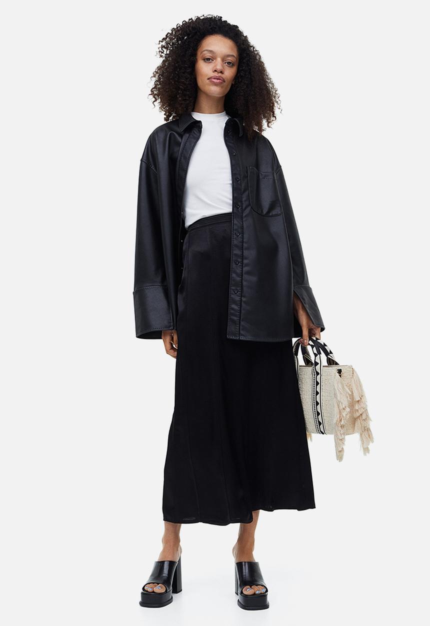 H&M - Maxi skirt - black