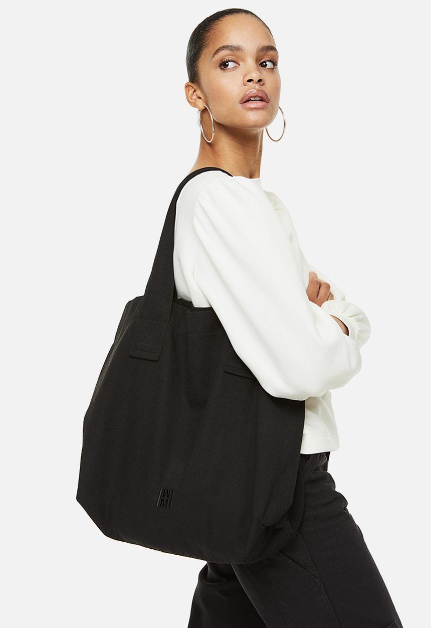H&M - Canvas shopper - black