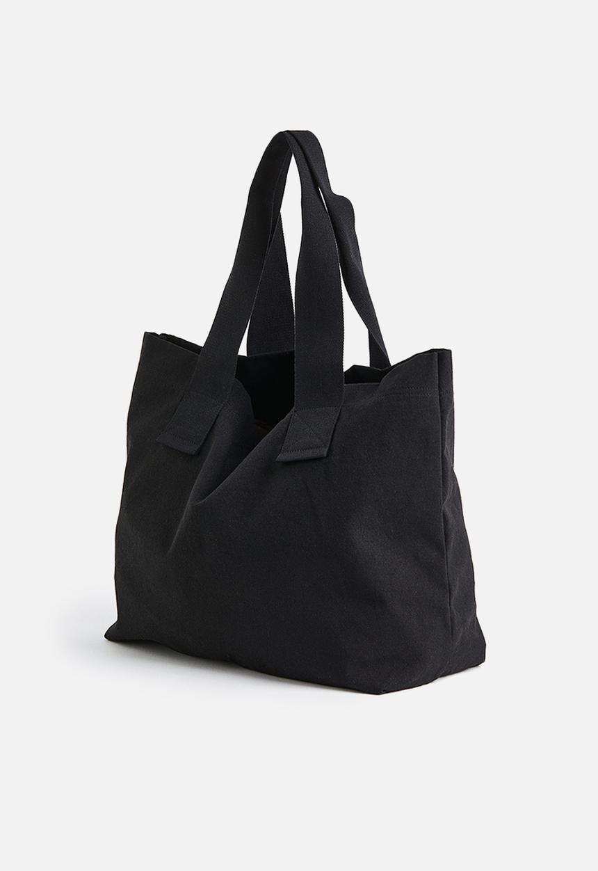 H&M - Canvas shopper - black