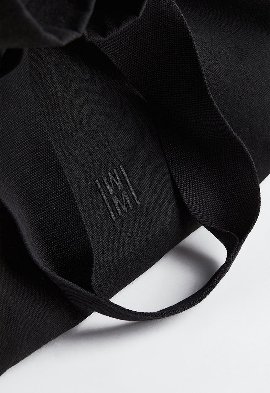 H&M - Canvas shopper - black