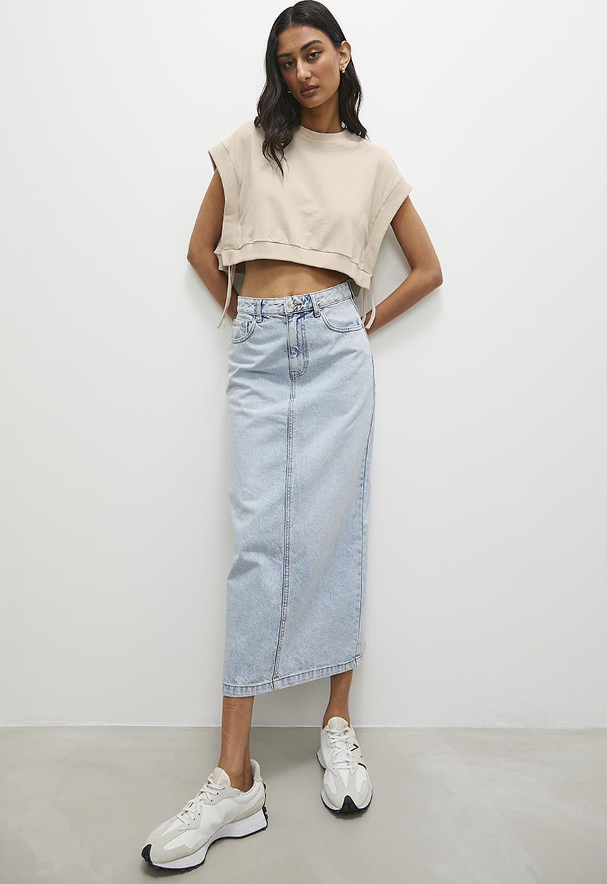 Superbalist - Cropped pinafore - stone