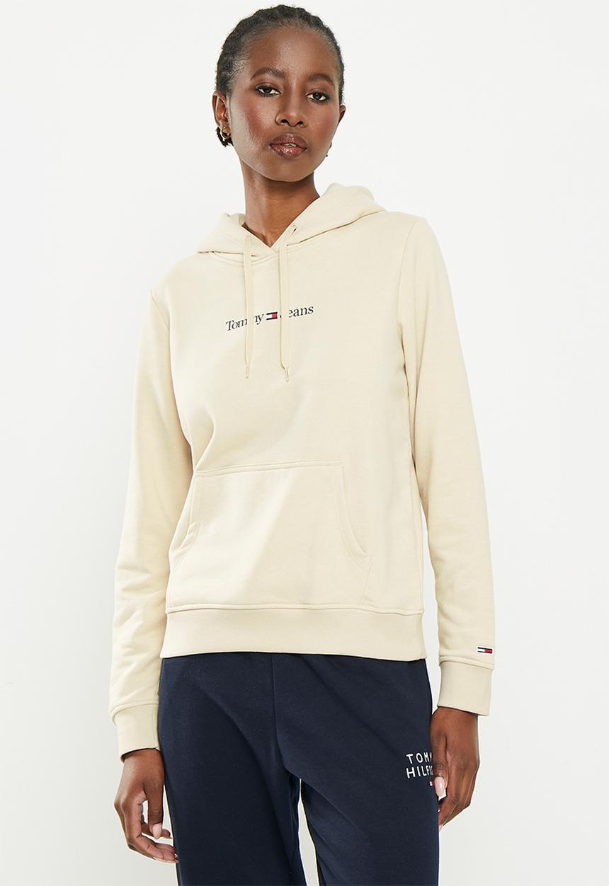 Tommy Hilfiger - Tjw regular serif linear hoodie - classic beige