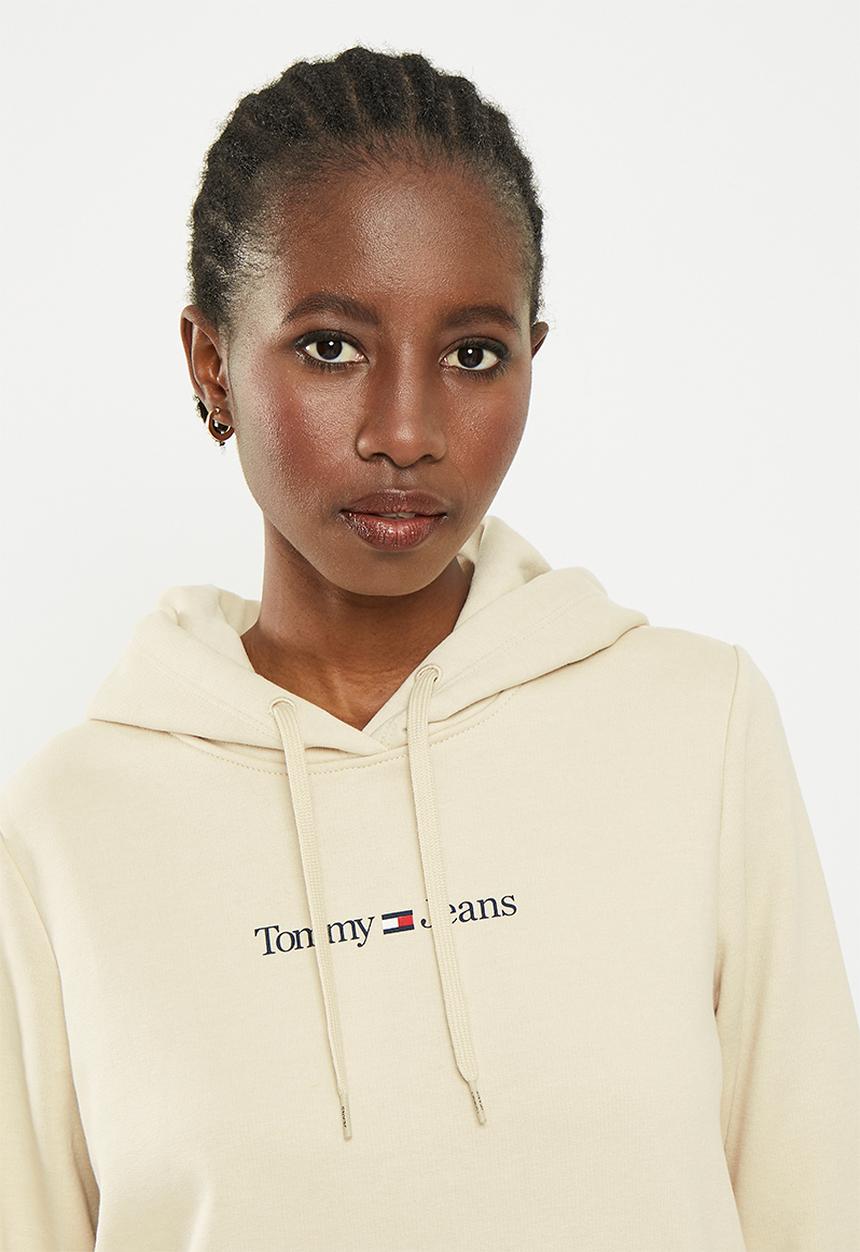 Tommy Hilfiger - Tjw regular serif linear hoodie - classic beige