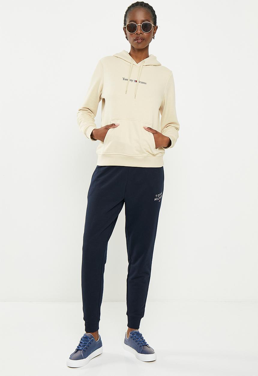 Tommy Hilfiger - Tjw regular serif linear hoodie - classic beige
