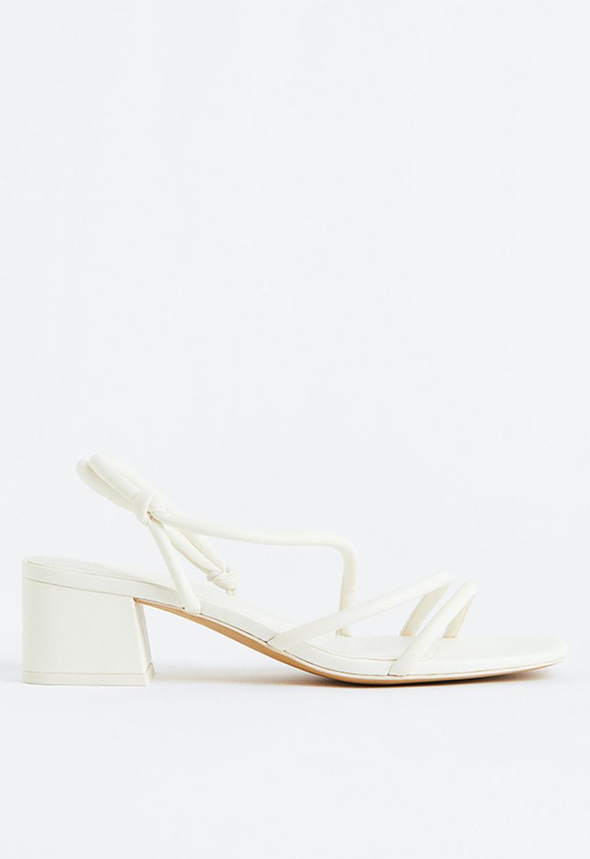 H&M - Heeled sandals - white