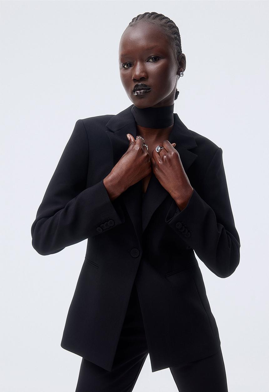 H&M - Single-breasted blazer - black