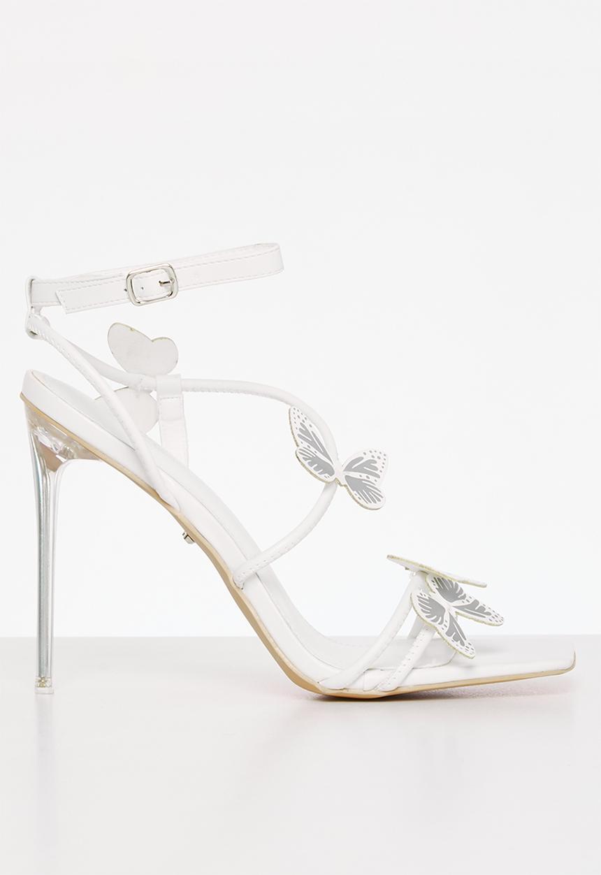 Miss Black - Monarch 1 Stiletto Heel - White