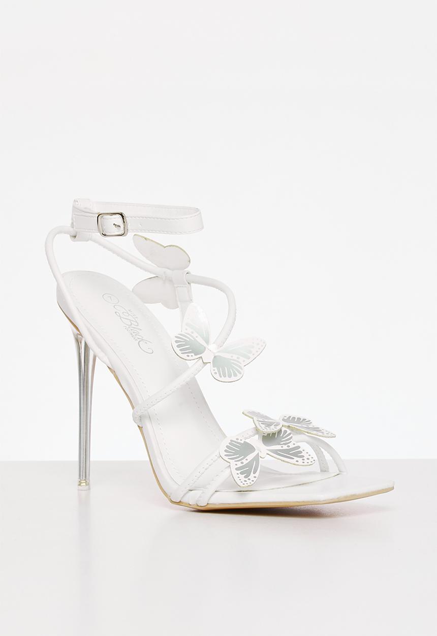 Miss Black - Monarch 1 Stiletto Heel - White