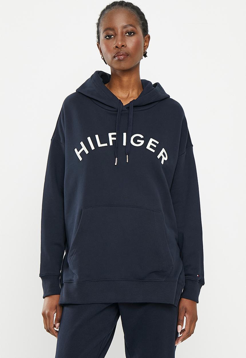 Tommy Hilfiger - Rlx hilfiger varsity emb hoodie - desert sky