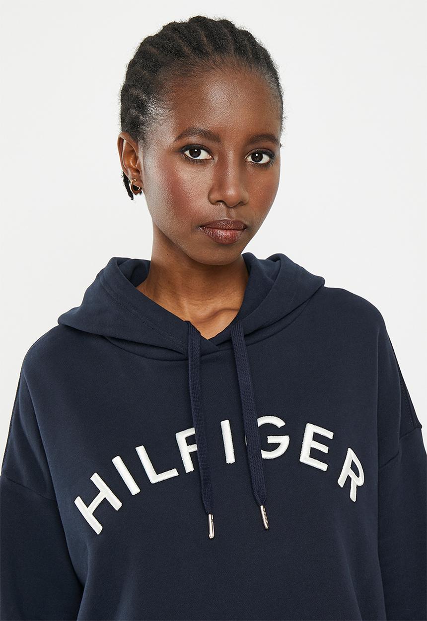 Tommy Hilfiger - Rlx hilfiger varsity emb hoodie - desert sky