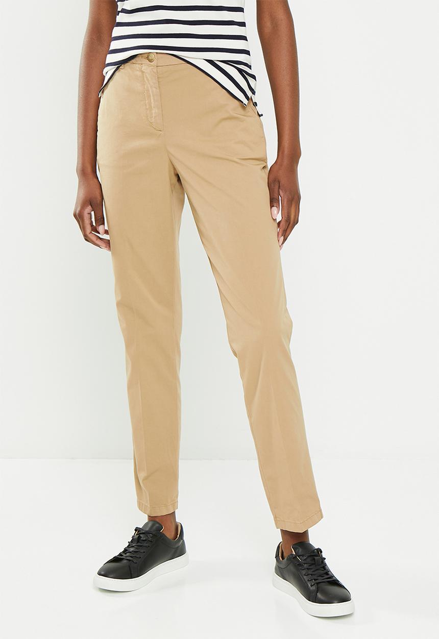 Tommy Hilfiger - Slim co blend chino pants - beige